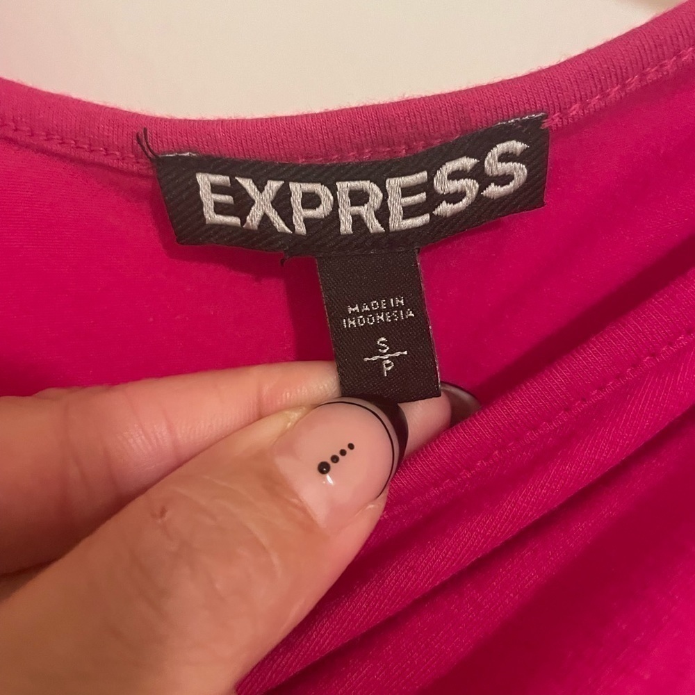 Express Dark Pink‎ long tank top size small - Picture 3 of 8